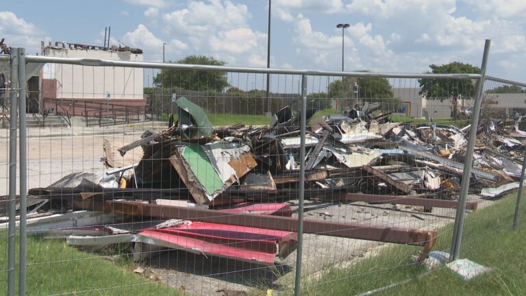 Cleanup efforts at College Station’s burnt down Krispy Kreme move forward