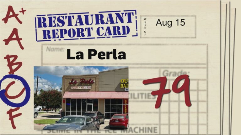 Restaurant Report Card: August 15, 2024