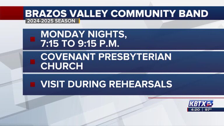 Brazos Valley Community Band recruiting for upcoming season