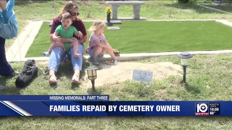 Missing Memorials Part Three: Families getting money back from Temple cemetery owner after months of silence