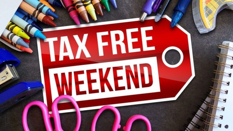 Shop tax free this weekend